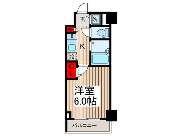 ガ－ラ・シティ門前仲町(203)の物件間取画像